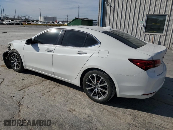 2015 Acura TLX V6 with VIN 19UUB2F38FA010465, listed as a Copart auction lot 49511815 with 153,232 mi miles and Salvage Title. Bid and sale history available at carsss.com. Image 2.