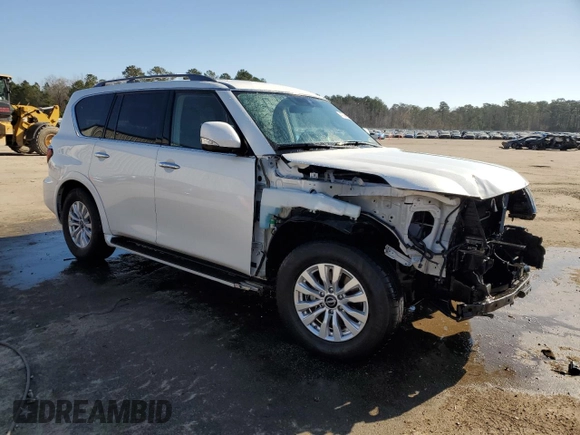 2021 Nissan Armada SV z VIN JN8AY2AD4M9662695, wystawiony jako Copart lot #43764595 z przebiegiem 107 098 mil mil oraz Szkoda całkowita • Salvage title. Historia ofert i sprzedaży dostępna na DreamBid. Obrazek 4.