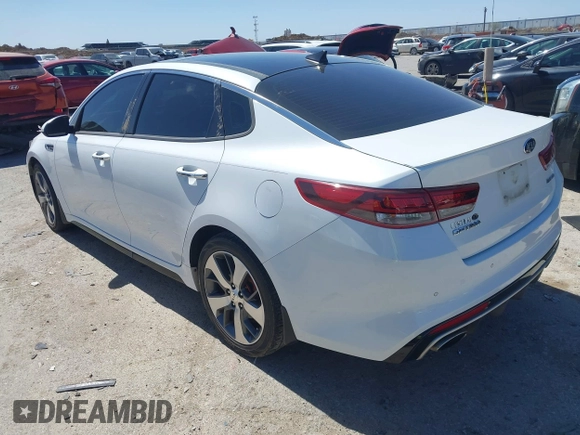 2017 Kia Optima SX with VIN 5XXGW4L25HG166929, listed as a IAAI auction lot 41837780 with 59,722 mi miles. Bid and sale history available at carsss.com. Image 3.