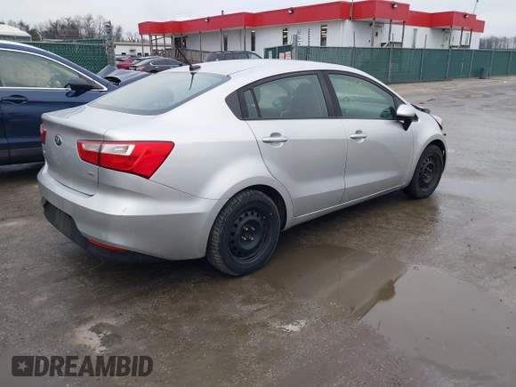 2017 Kia Rio LX with VIN KNADM4A33H6039709, listed as a IAAI auction lot 41525925 with 106,237 mi miles. Bid and sale history available at carsss.com. Image 4.