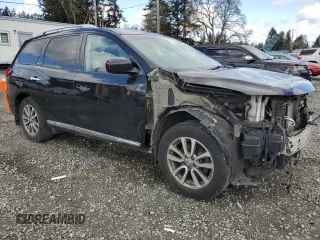 2015 Nissan Pathfinder SL with VIN 5N1AR2MM1FC658013, listed as a Copart auction lot 52911255 with 125,073 mi miles and Salvage title. Bid and sale history available at DreamBid. Image 4.