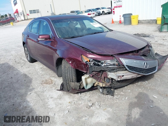 2012 Acura TL Tech Auto with VIN 19UUA8F52CA021691, listed as a IAAI auction lot 41698400 with 1 mi miles. Bid and sale history available at carsss.com. Image 1.