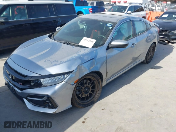 2020 Honda Civic Si with VIN 2HGFC1E57LH704323, listed as a IAAI auction lot 41742768 with 34,246 mi miles and . Bid and sale history available at DreamBid. Image 17.