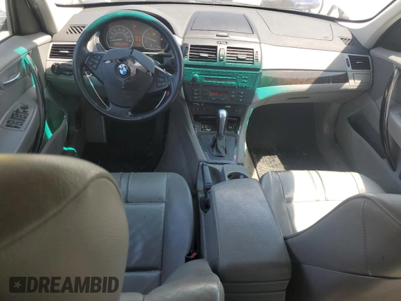 2007 BMW X3 3.0si with VIN WBXPC93437WF14205, listed as a Copart auction lot 59057185 with 205,468 mi miles and Salvage title. Bid and sale history available at DreamBid. Image 8.