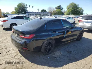 2021 BMW 3 Series 330i with VIN 3MW5R1J05M8B76650, listed as a Copart auction lot 46720195 with 41,414 mi miles and Salvage Title. Bid and sale history available at carsss.com. Image 3.