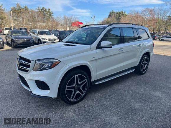 2019 Mercedes-Benz GLS 550 with VIN 4JGDF7DE4KB222512, listed as a Copart auction lot 54090065 with 38,005 mi miles and Salvage title. Bid and sale history available at DreamBid. Image 2.