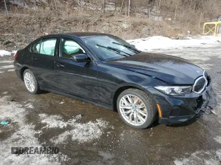 2023 BMW 3 Series 330i xDrive with VIN 3MW89FF09P8D76308, listed as a Copart auction lot 45942695 with 0 mi miles and Salvage Title. Bid and sale history available at carsss.com. Image 4.