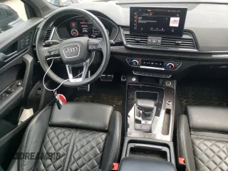 2022 Audi SQ5 Prestige with VIN WA1C4AFY1N2030814, listed as a Copart auction lot 60166714 with 35,197 mi miles and Salvage Title. Bid and sale history available at carsss.com. Image 8.