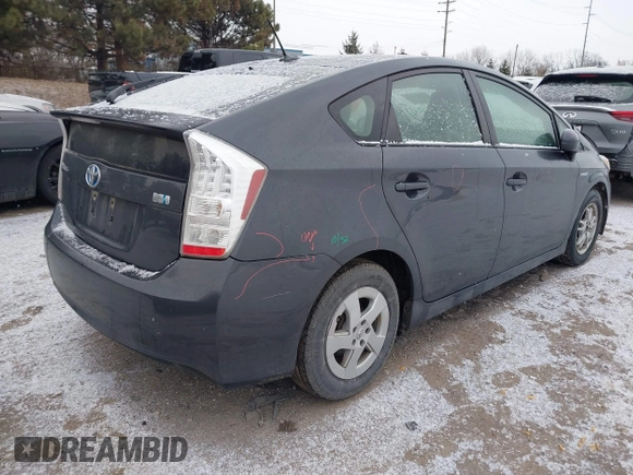 2010 Toyota Prius II with VIN JTDKN3DU6A0188386, listed as a IAAI auction lot 41412700 with 245,995 mi miles. Bid and sale history available at carsss.com. Image 4.