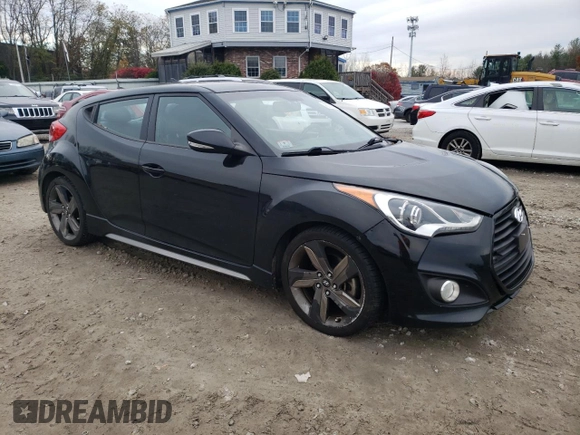 2015 Hyundai Veloster Turbo with VIN KMHTC6AE3FU232834, listed as a Copart auction lot 76071403 with 173,259 mi miles. Bid and sale history available at carsss.com. Image 4.