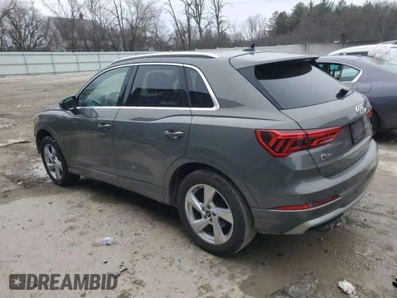 2021 Audi Q3 Premium with VIN WA1AUCF33M1100504, listed as a Copart auction lot 51975165 with 74,054 mi miles and Salvage Title. Bid and sale history available at carsss.com. Image 2.