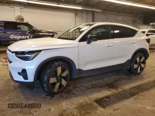 2023 Volvo C40 Recharge Pure Electric Ultimate with VIN YV4ED3GM1P2050938, listed as a Copart auction lot 87586395 with 12,299 mi miles and Salvage Title. Bid and sale history available at carsss.com. Image 1.