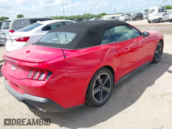 2024 Ford Mustang EcoBoost z VIN 1FAGP8UHXR5113078, wystawiony jako IAAI lot #42594668 z przebiegiem 41 285 mil mil oraz . Historia ofert i sprzedaży dostępna na DreamBid. Obrazek 4.