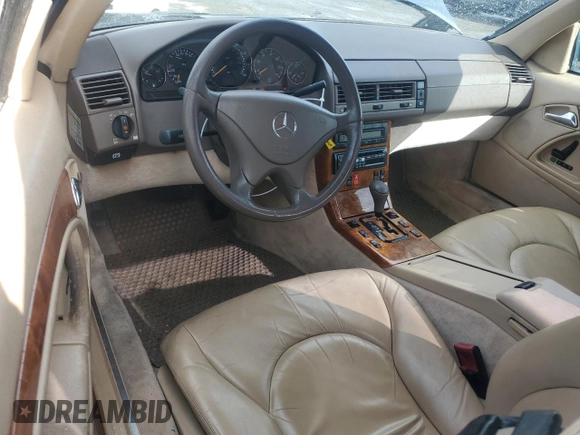 1999 Mercedes-Benz SL 500 with VIN WDBFA68F7XF177749, listed as a Copart auction lot 51460545 with 140,028 mi miles and Clean title. Bid and sale history available at DreamBid. Image 8.