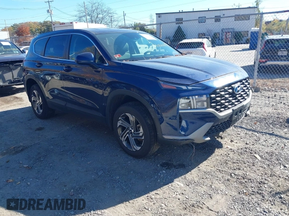 2022 Hyundai Santa Fe SE with VIN 5NMS1DAJ5NH437424, listed as a IAAI auction lot 40666731 with 27,344 mi miles. Bid and sale history available at carsss.com. Image 1.