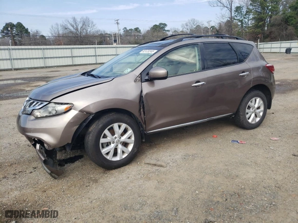 2012 Nissan Murano S with VIN JN8AZ1MU3CW103738, listed as a Copart auction lot 45123245 with 206,387 mi miles and Salvage Title. Bid and sale history available at carsss.com. Image 1.