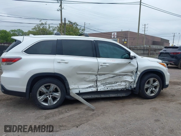 2016 Toyota Highlander Limited with VIN 5TDDKRFHXGS269529, listed as a IAAI auction lot 42365574 with 108,241 mi miles and . Bid and sale history available at DreamBid. Image 13.