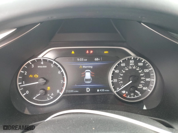 2019 Nissan Murano S with VIN 5N1AZ2MJ3KN151764, listed as a Copart auction lot 50463805 with 71,599 mi miles and Non Repairable. Bid and sale history available at carsss.com. Image 9.