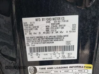2011 Ford F-150 XLT with VIN 1FTFW1CT3BFA62528, listed as a IAAI auction lot 41920965 with 128,799 mi miles and . Bid and sale history available at DreamBid. Image 9.