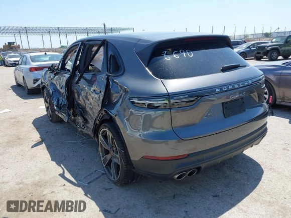 2021 Porsche Cayenne S with VIN WP1AB2AY8MDA28690, listed as a IAAI auction lot 42333167 with 39,489 mi miles and . Bid and sale history available at DreamBid. Image 3.