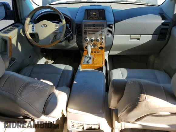 2004 Infiniti QX56 with VIN 5N3AA08A74N808274, listed as a Copart auction lot 42179185 with 0 mi miles and Salvage Title. Bid and sale history available at carsss.com. Image 8.