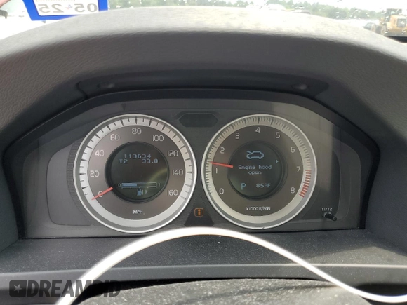 2013 Volvo S60 T5 Premier with VIN YV1612FS3D2227487, listed as a Copart auction lot 60846565 with 113,634 mi miles and Salvage title. Bid and sale history available at DreamBid. Image 9.