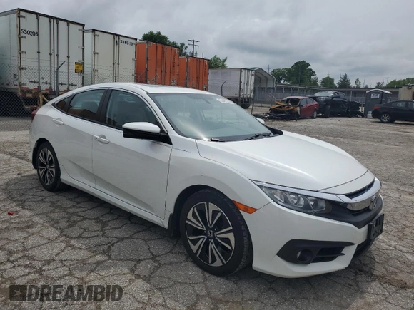 2017 Honda Civic Sedan EX-L with VIN 19XFC1F79HE020553, listed as a Copart auction lot 52491734 with 126,074 mi miles and Salvage Title. Bid and sale history available at carsss.com. Image 4.