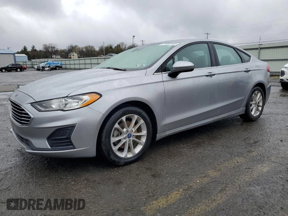 2020 Ford Fusion SE with VIN 3FA6P0HD3LR142902, listed as a Copart auction lot 51999185 with 43,220 mi miles and Salvage Title. Bid and sale history available at carsss.com. Image 1.