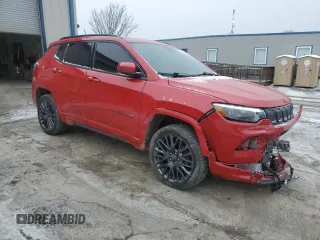 2022 Jeep Compass (RED) Edition с VIN 3C4NJDCB6NT237206, выставлен на аукционе Copart как лот 46014455 с пробегом 22 399 миль миль и Списание • Salvage title. История ставок и продаж доступна на DreamBid. Изображение 4.