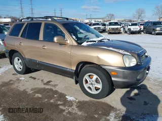 2002 Hyundai Santa Fe GLS with VIN KM8SC73D62U316002, listed as a IAAI auction lot 41249855 with Not Provided miles. Bid and sale history available at carsss.com. Image 1.