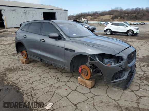 2018 Jaguar F-Pace S z VIN SADCM2FV7JA298854, wystawiony jako Copart lot #49482775 z przebiegiem 79 986 mil mil oraz Tytuł czysty. Historia ofert i sprzedaży dostępna na DreamBid. Obrazek 4.