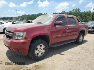 2007 Chevrolet Avalanche LTZ with VIN 3GNEC12047G256462, listed as a Copart auction lot 60135585 with 186,682 mi miles and Salvage title. Bid and sale history available at DreamBid. Image 1.