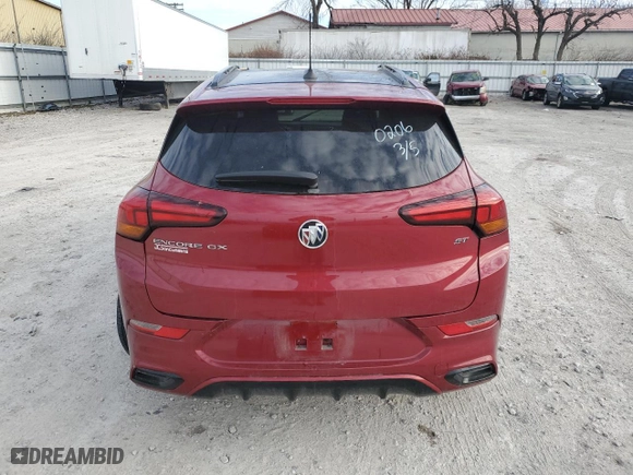 2020 Buick Encore GX Select with VIN KL4MMDSLXLB110206, listed as a Copart auction lot 42714895 with 89,568 mi miles and Salvage Title. Bid and sale history available at carsss.com. Image 6.