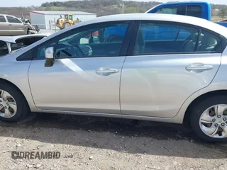 2014 Honda Civic Sedan LX with VIN 19XFB2F50EE039186, listed as a IAAI auction lot 41822494 with 116,499 mi miles. Bid and sale history available at carsss.com. Image 15.