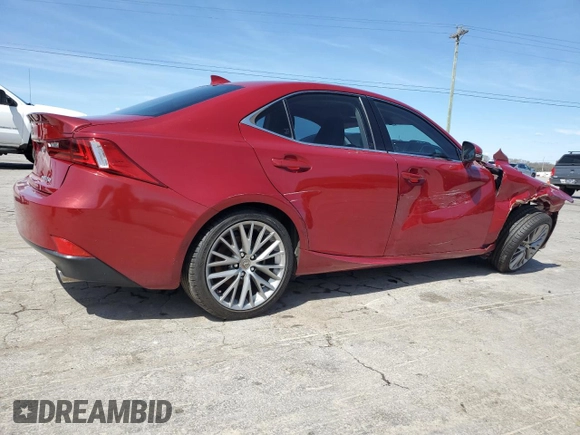 2015 Lexus IS 250 with VIN JTHCF1D2XF5017427, listed as a Copart auction lot 49825695 with 115,850 mi miles and Salvage Title. Bid and sale history available at DreamBid. Image 3.
