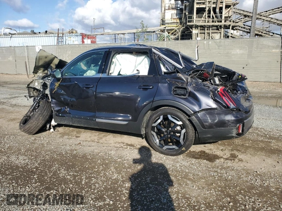 2025 Kia Telluride EX with VIN 5XYP34GC9SG576681, listed as a Copart auction lot 48083105 with Not Provided miles and Salvage Title. Bid and sale history available at DreamBid. Image 2.