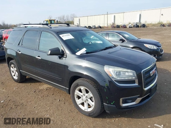 2014 GMC Acadia SLE with VIN 1GKKVPKD9EJ359811, listed as a IAAI auction lot 40729300 with 175,688 mi miles and . Bid and sale history available at carsss.com. Image 1.