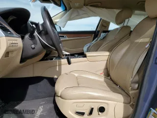 2015 Hyundai Genesis 3.8L with VIN KMHGN4JE4FU089344, listed as a Copart auction lot 49000875 with 80,521 mi miles and Salvage Title. Bid and sale history available at carsss.com. Image 7.