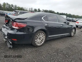 2013 Lexus LS 460 L with VIN JTHDL5EF5D5005883, listed as a Copart auction lot 74558384 with 242,906 mi miles and Salvage title. Bid and sale history available at DreamBid. Image 3.