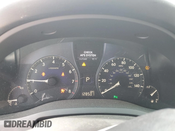 2011 Lexus RX 350 with VIN JTJZK1BA9B2004470, listed as a Copart auction lot 59735525 with 128,501 mi miles and Salvage title. Bid and sale history available at DreamBid. Image 9.