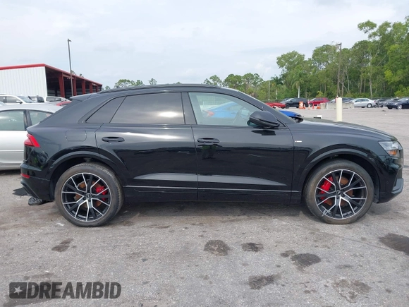 2022 Audi Q8 Premium Plus with VIN WA1EVBF18ND007050, listed as a IAAI auction lot 41863552 with 18,523 mi miles. Bid and sale history available at carsss.com. Image 13.