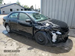 2012 Volkswagen Jetta S with VIN 3VW2K7AJXCM473938, listed as a Copart auction lot 53061685 with 87,881 mi miles and Salvage title. Bid and sale history available at DreamBid. Image 4.