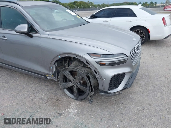 2023 Genesis GV70 Sport with VIN KMUMCDTC1PU098851, listed as a IAAI auction lot 41864774 with 15,016 mi miles and . Bid and sale history available at DreamBid. Image 6.