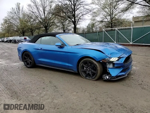 2020 Ford Mustang EcoBoost with VIN 1FATP8UH1L5181811, listed as a Copart auction lot 52196455 with 39,762 mi miles and Salvage Title. Bid and sale history available at carsss.com. Image 10.