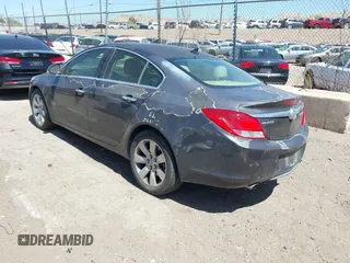 2013 Buick Regal Turbo Premium 1 with VIN 2G4GS5EV4D9126072, listed as a IAAI auction lot 41979945 with 91,660 mi miles. Bid and sale history available at carsss.com. Image 3.