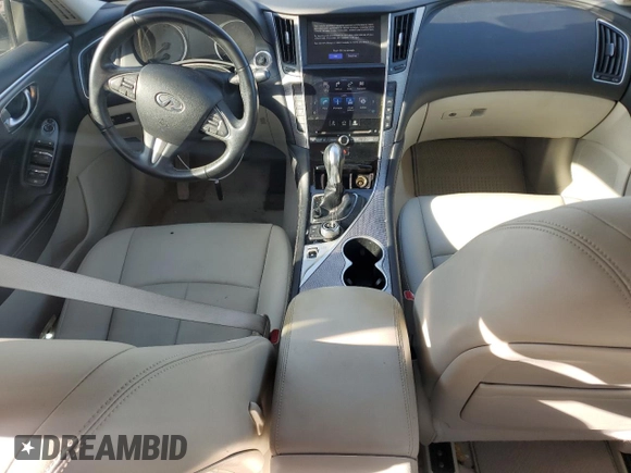 2017 Infiniti Q50 Premium with VIN JN1EV7AP4HM739472, listed as a Copart auction lot 57230925 with 88,352 mi miles and Salvage title. Bid and sale history available at DreamBid. Image 8.
