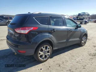 2014 Ford Escape Titanium with VIN 1FMCU9J9XEUC86597, listed as a Copart auction lot 45321355 with 142,278 mi miles and Salvage Title. Bid and sale history available at carsss.com. Image 3.