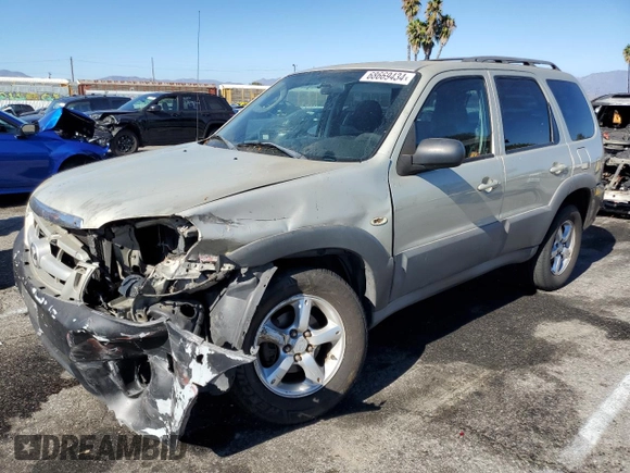 2005 Mazda Tribute i with VIN 4F2YZ02Z85KM31234, listed as a Copart auction lot 68669434 with 211,921 mi miles and Salvage Title. Bid and sale history available at carsss.com. Image 1.