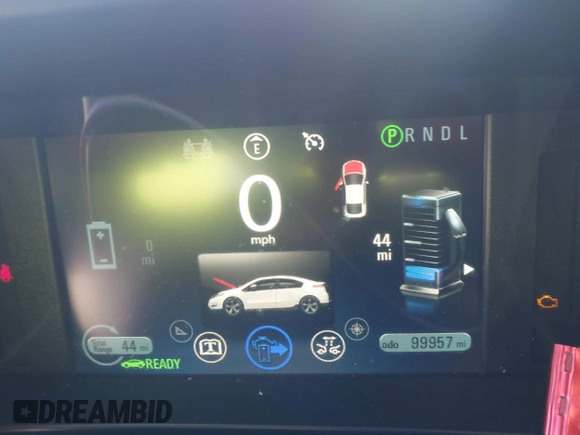 2014 Chevrolet Volt with VIN 1G1RD6E45EU161687, listed as a IAAI auction lot 41979226 with 99,957 mi miles and . Bid and sale history available at carsss.com. Image 7.
