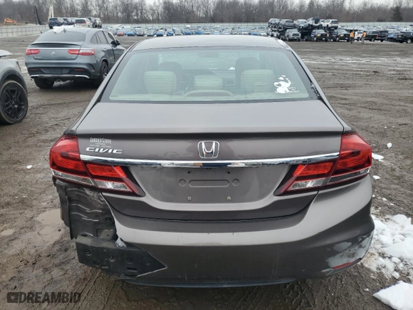 2014 Honda Civic Sedan LX with VIN 19XFB2F58EE226224, listed as a Copart auction lot 45057845 with 118,558 mi miles and Salvage Title. Bid and sale history available at carsss.com. Image 6.